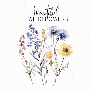 Flores Silvestres Clipart Aquarela Flores Aquarela Clipart Wildflower Bouquet Convite De Casamento Aquarela Floral Flor Selvagem Clipart