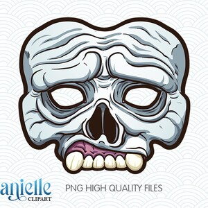 Fichiers de masque d’Halloween, PNG, Cricut, Cameo