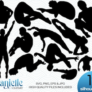 Dives Men Silhouettes, SVG, png, eps, jpg, Cricut, Silhouette, Cameo Dateien