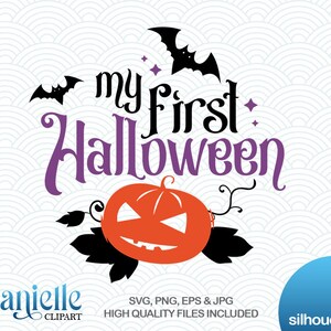 Halloween My First Silhouettes, SVG, png, eps, jpg, Cricut, Silhouette, Cameo fichiers