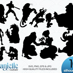 Tarzan Silhouettes, SVG, png, eps, jpg, Cricut, Silhouette, Cameo files