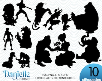 Tarzan Silhouettes, SVG, png, eps, jpg, Cricut, Silhouette, Cameo files
