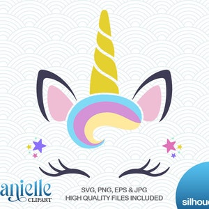 Unicorn Rainrow Silhouettes, SVG, png, eps, jpg, Cricut, Silhouette, Cameo files