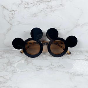 Kids Black Mickey Sunglasses - UV Protected Lightweight (NOT SPARKLE)