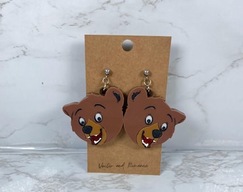 Baby Brother Bear - Koda Inspired Acrylic Dangle Earrings