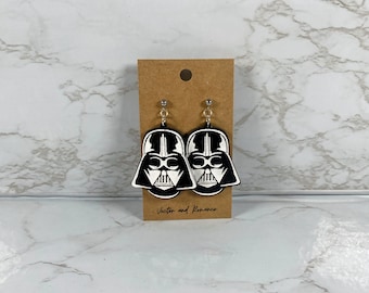 Darth Vader Star Wars Acrylic Dangle Earrings