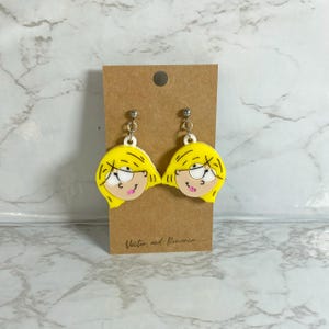 Lizzie Cartoon Inspired Acrylic Dangle Earrings