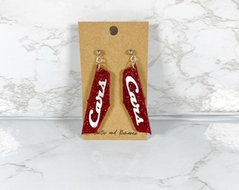 Kachow Cars Land Lightning McQueen Inspired Acrylic Dangle Earrings