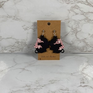 CLEARANCE Collab Witch&#39;s Cauldron Inspired Acrylic and Clay Dangle Earrings