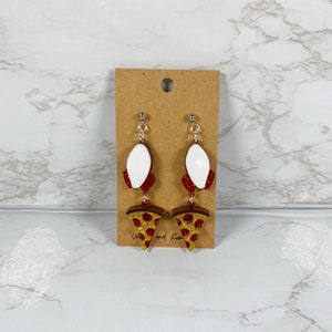 Pizza Planet Rocket - Toy Story Inspired Acrylic Dangle Earrings