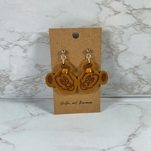 Boucles d&#39;oreilles pendantes gaufres souris magique