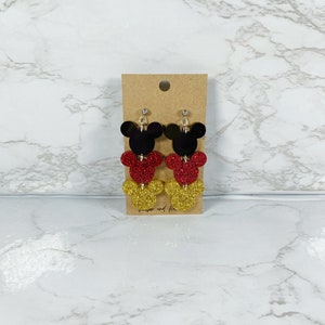 Classic Mickey Inspired Acrylic Dangle Earrings