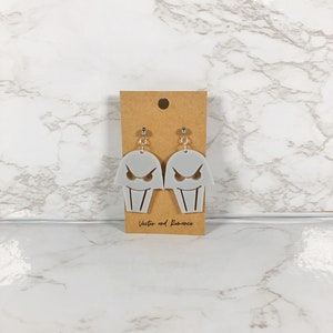 Hades Skull Pin - Hercules - Acrylic Dangle Earrings