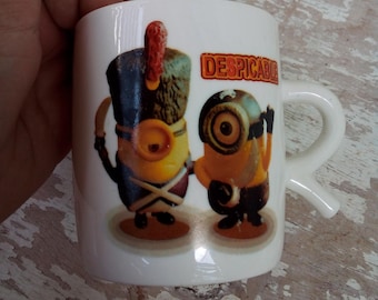 Despicable Me Minions Coffee Mug | Cartoon Ceramic Cup for Kids & Fans | Funny Movie Character Mug
