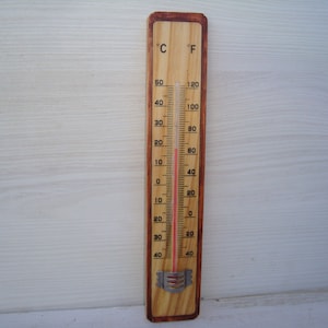 Vintage thermometer ,  Indoor thermometer ,Outdoor thermometer,   Wall thermometer, thermometer , wooden thermometer, gifts, gift