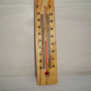 Vintage thermometer ,  Indoor thermometer ,Outdoor thermometer, Wall thermometer, thermometer , wooden thermometer.