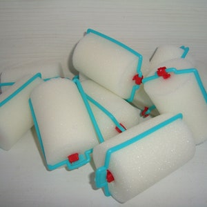 Vintage cuidado del cabello Rizadores de pelo 10 piezas Estilo de pelo Rodillos de pelo Accesorios de pelo Productos de pelo Espuma rodillos de peloHair rodillos de 1980s