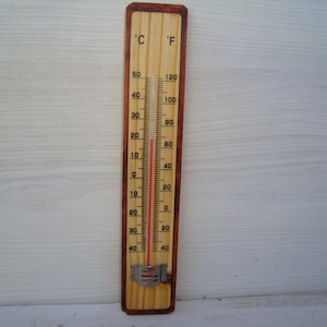 Vintage thermometer ,  Indoor thermometer ,Outdoor thermometer,   Wall thermometer, thermometer , wooden thermometer, gifts, gift