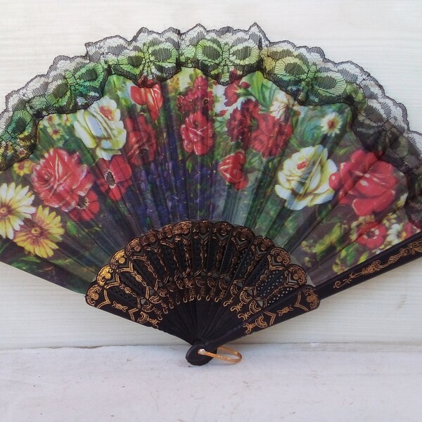 Spanish Hand Fan - Etsy