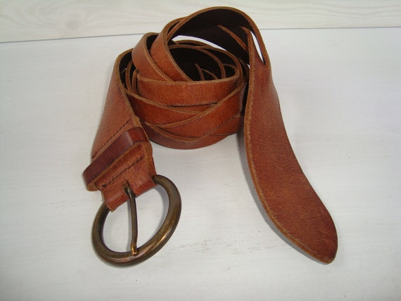 Vintage Ladies Leather Belt, Patent Leather Belt … - image 1