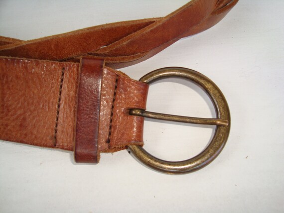 Vintage Ladies Leather Belt, Patent Leather Belt … - image 5
