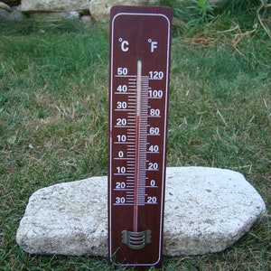 Vintage thermometer , Indoor thermometer ,Outdoor thermometer, Wall thermometer, thermometer , wooden thermometer.