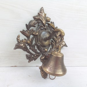 Door bell, brass door bell, hanging door bell, bell pull, wall mounted door bell, chapel bell, unique door bell,temple bell, front doorbell