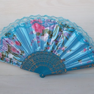 Design Hand Fan, Hand Held Fan, Spanish Style Fan ,  Vintage Elegant Fan, Gift for Her