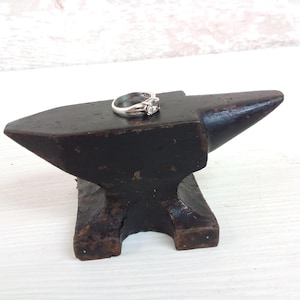 Mini Vintage Anvil | Jeweler’s Tool | Blacksmith Decor | Ring Display