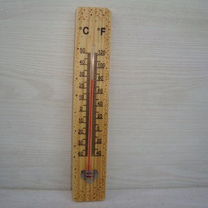 Vintage thermometer , Indoor thermometer ,Outdoor thermometer, Wall thermometer,thermometer ,wooden thermometer