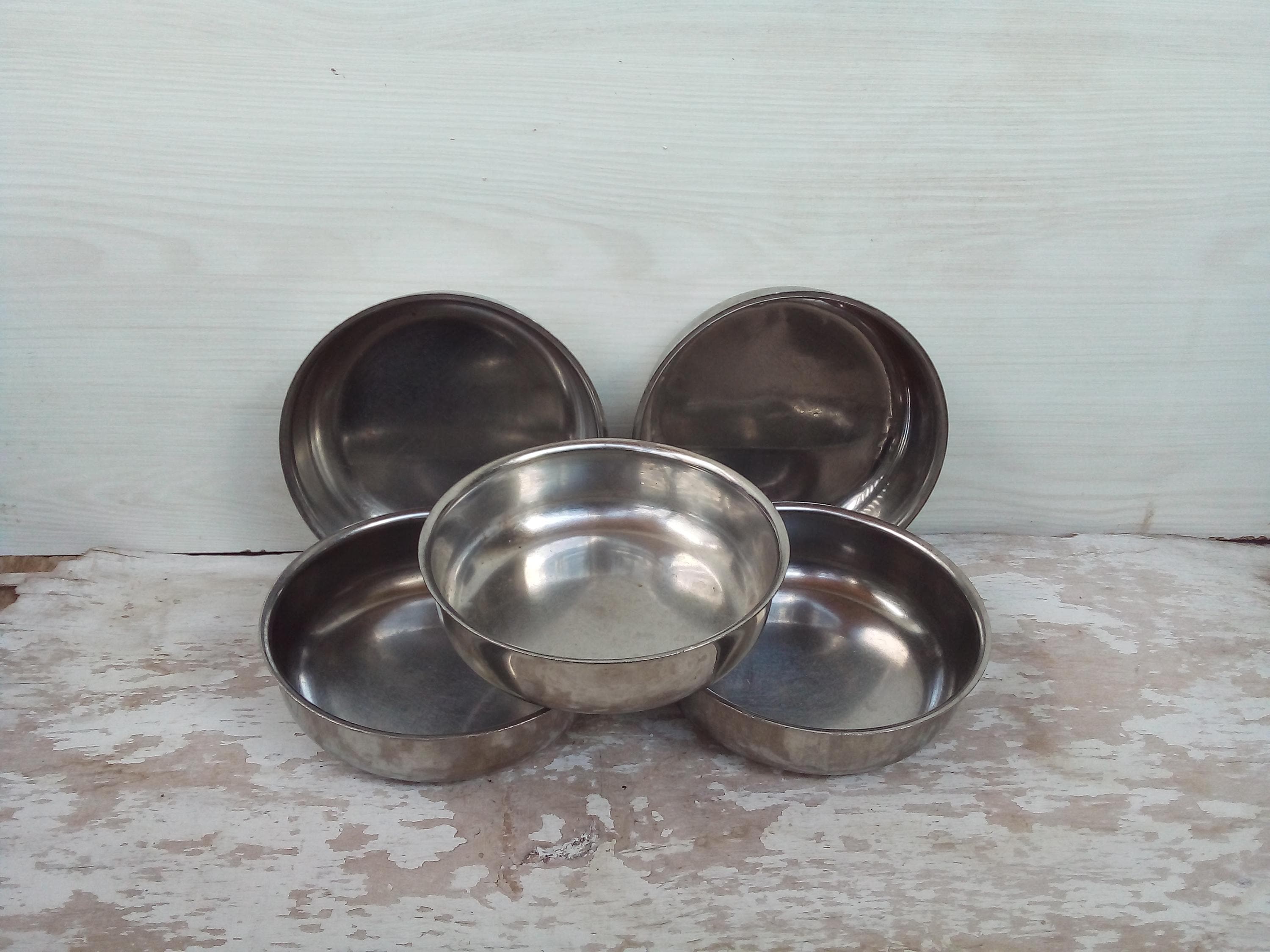 Vintage stainless steel mixing bowls - Etsy 日本