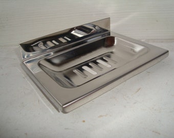 Soap Dish For Wall, Rustic Soap Holder, Soap Bowl, Vintage Metal Soap Dish, Bathroom Decor, Unused