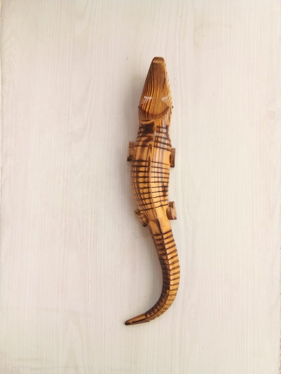 木製動物彫刻 約30cm 茶色 【公式通販】