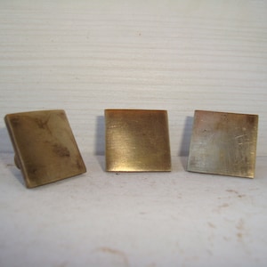 Brass handle for cabinet or other furniture. Very easy installation. Set of 3 antique brass handles.