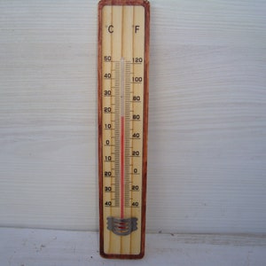 Vintage thermometer ,  Indoor thermometer ,Outdoor thermometer,   Wall thermometer, thermometer , wooden thermometer, gifts, gift