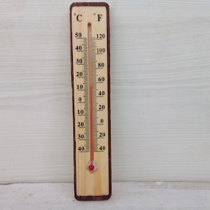 Vintage thermometer , Indoor thermometer ,Outdoor thermometer, Wall thermometer,thermometer , wooden thermometer