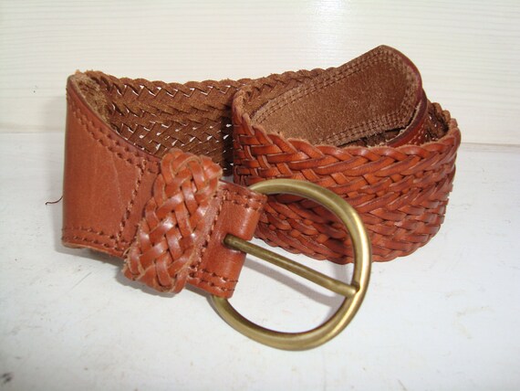 Vintage Ladies Leather Belt, Patent Leather Belt … - image 2