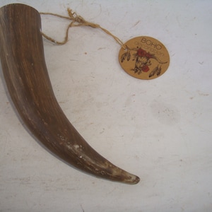 Resin Horn, handgefertigt aus Resin,Vintage Horn, Schofar Horn, Widderhorn, Widderschädel, Widderkopf Ziegenhorn, BOHO Dekoration