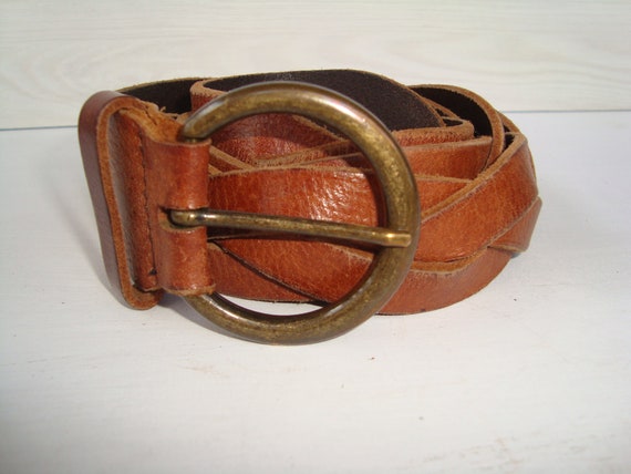 Vintage Ladies Leather Belt, Patent Leather Belt … - image 4