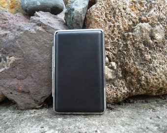 Vintage  stile leather cigarette case  ,Accessory for Smokers ,Cigarette Case ,gift for smokers ,Vintage Cigarette Case ,Double Sided Case