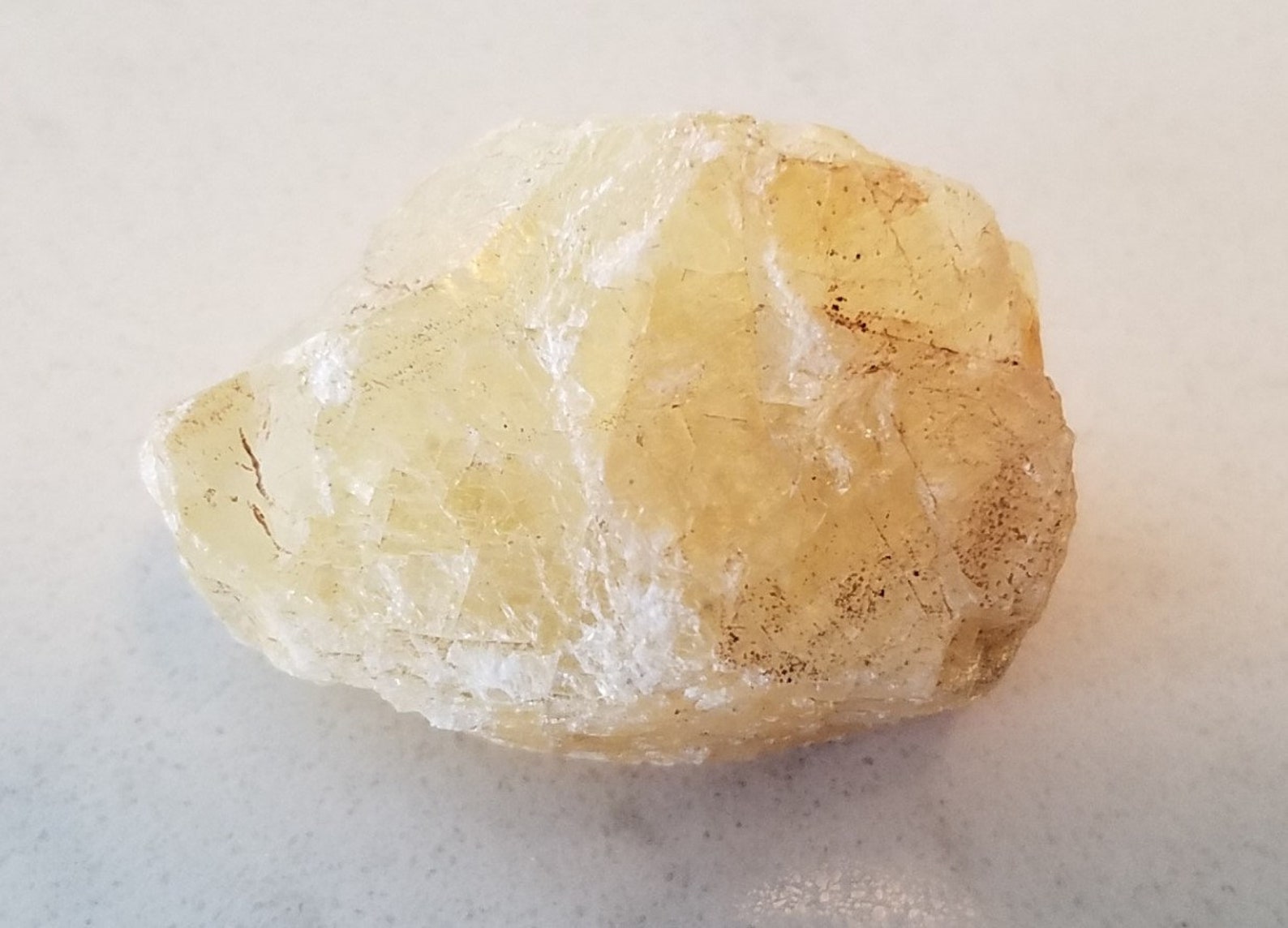 Giant rough yellow quartz crystal from Ohio flint deposit Etsy