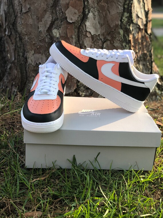 salmon pink air force ones