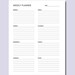 Weekly Planner Printable Vertical | Printable Planner, Weekly Calendar ...