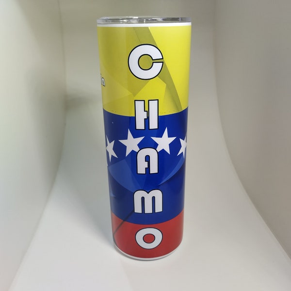 Personalized thermal tumbler Chamo, Venezuela, Venezuelans, Personalized thermal tumbler Chamo, Venezuela, Venezuelans