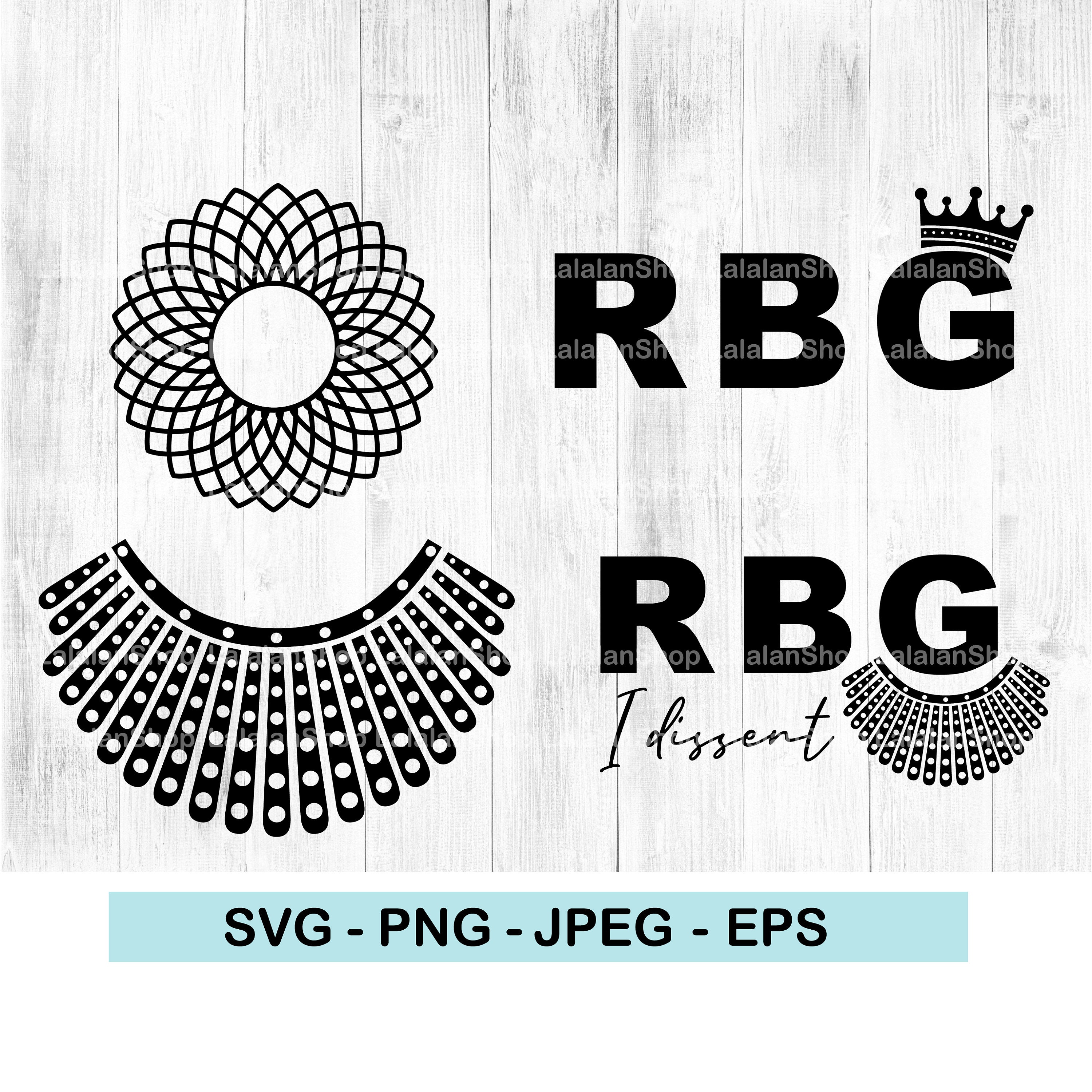 Stencil Rbg Dissent Collar Image Rbg Stencil