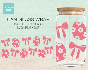 Kokardka do jajka wielkanocnego Libby Can Wrap SVG PNG DXF (pobieranie cyfrowe)