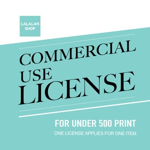 Licencia comercial para menos de 500 impresiones