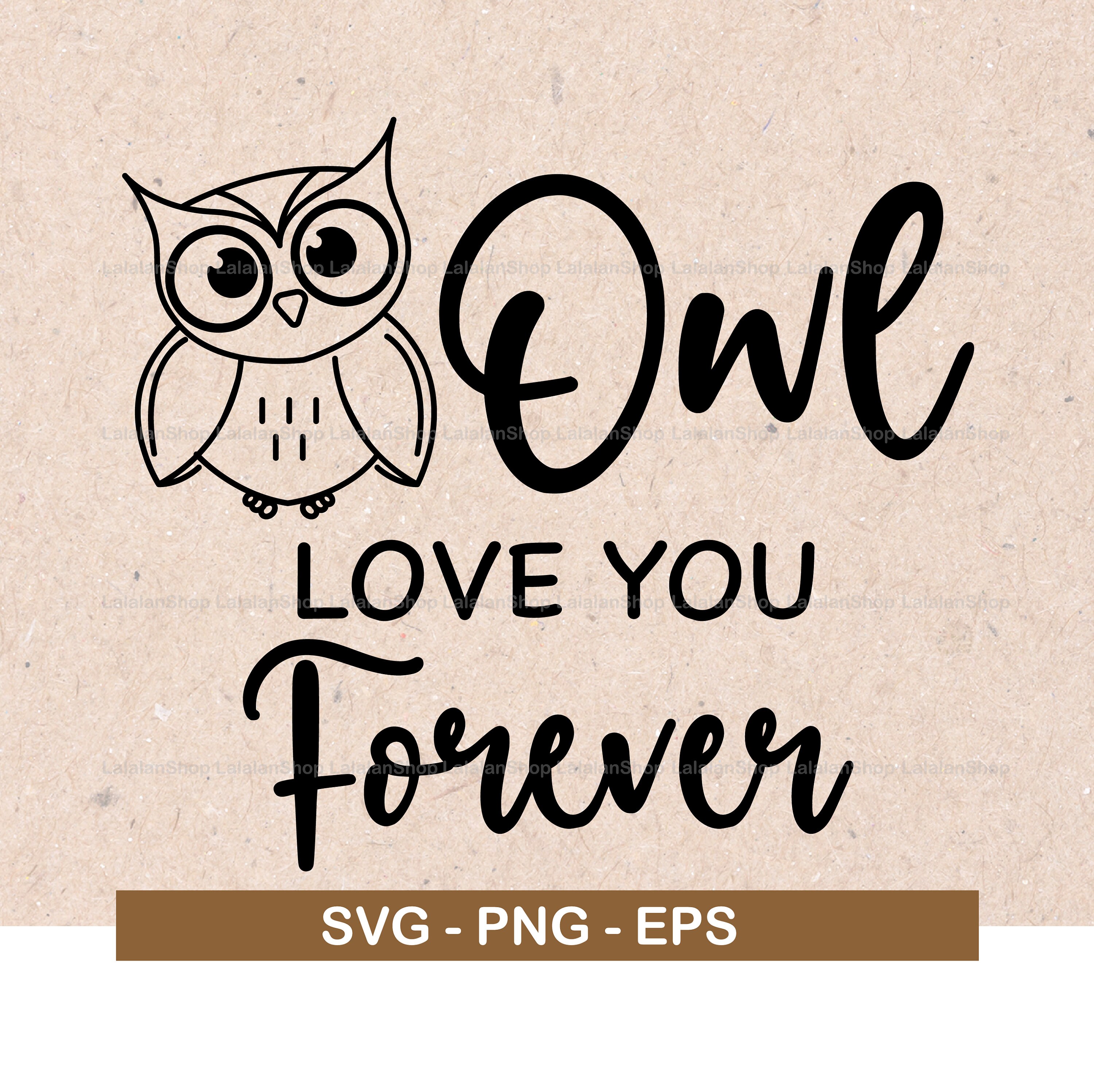 Download Owl Love You Forever SVG Autumn Fall Quote Kids Design Cut | Etsy