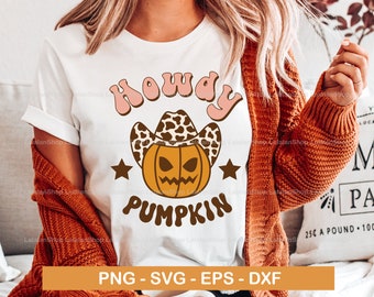 Bonjour citrouille Halloween Design : fichier de sublimation PNG SVG