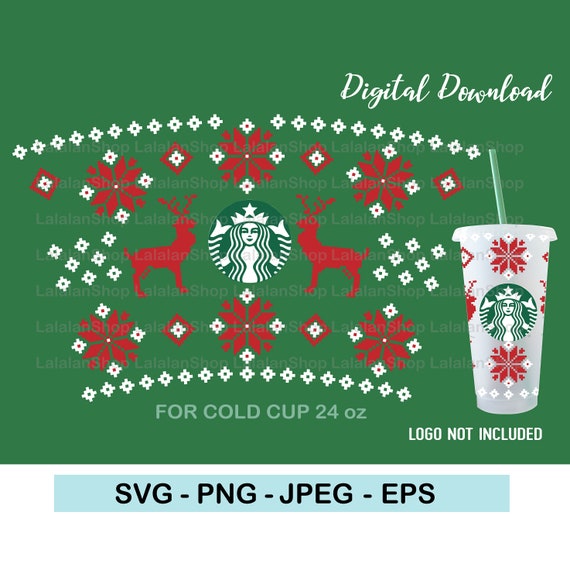 Download Starbucks Christmas Reindeer Cup Svg Christmas Starbuck Cold Etsy